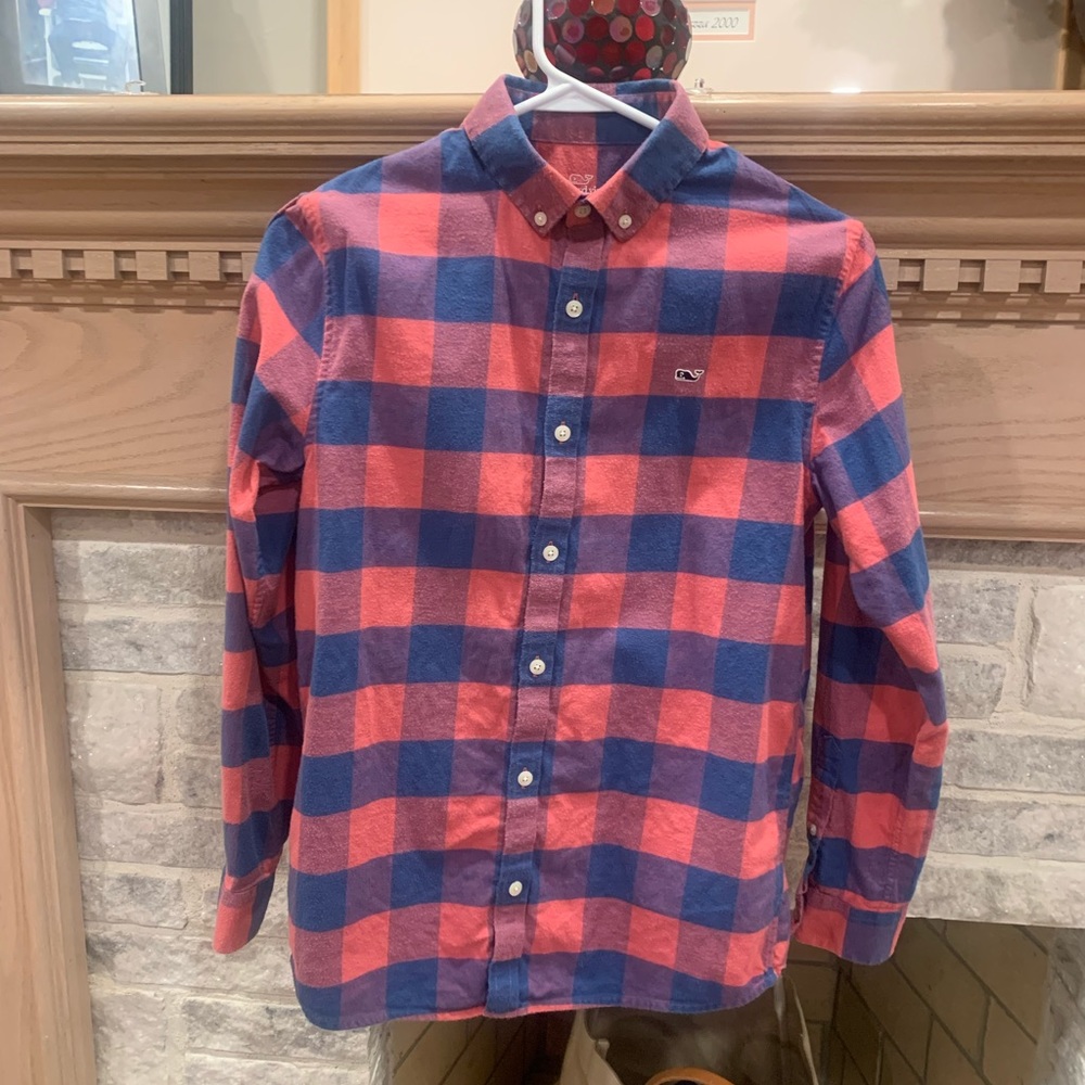 Soft “flannel” style button down shirt